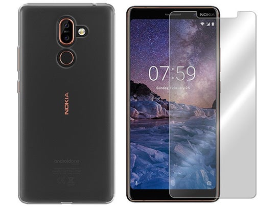 NOKIA 7 PLUS ETUI POKROWIEC CASE OBUDOWA + SZKŁO VegaCom