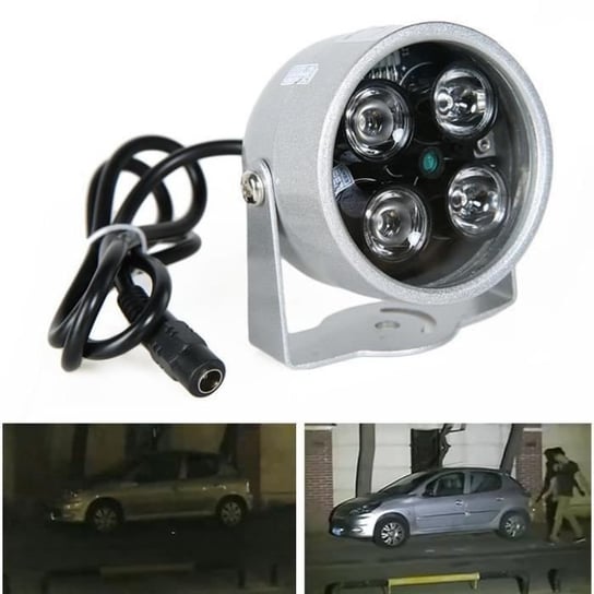 Noktowizor LED light 4LED noktowizor na podczerwień lampa oświetlająca IR 50M do kamery IP CCTV CCD Inna marka