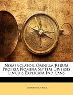 Nomenclator, Omnium Rerum Propria Nomina Septem Diversis Linguis Explicata Indicans Junius Hadrianus