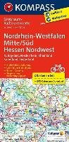 Nordrhein-Westfalen Mitte/Süd - Hessen Nordwest. Großraum-Radtourenkarte 1:125 000 Kompass Karten Gmbh, Kompass-Karten Gmbh