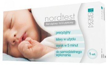 Nordtest, Płytkowy test ciążowy hCG, 1 szt. Nordtest