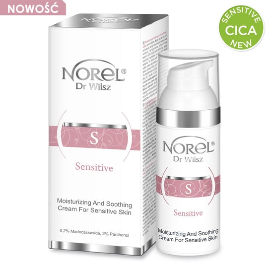 Norel Sensitive, Krem Nawilżająco-łagodzący Dla Cery Wrażliwej, 50ml Norel