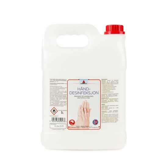 Norenco Hand Desinfeksjon Preparat antybakteryjny do higienicznej dezynfekcji rąk 5L Beauty Formulas