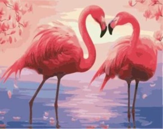 Norimpex, Malowanie po numerach Flamingi 40x50 Norimpex