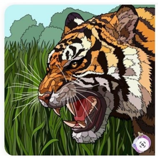 Norimpex, Malowanie po numerach Tygrys ryczący w trawie Norimpex
