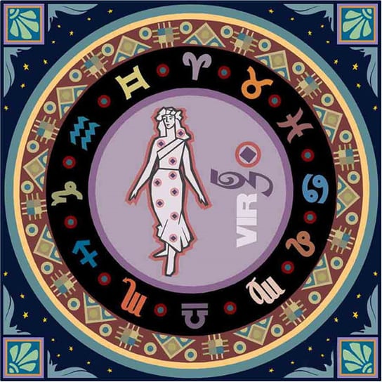 Norimpex, Mandala 7D Zodiak Panna 1006581, 30x30 cm Norimpex