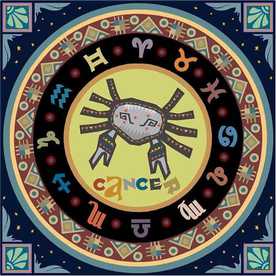 Norimpex, Mozaika z diamencikami Mandala 7D Zodiak Rak 1006573, 30x30 cm Norimpex