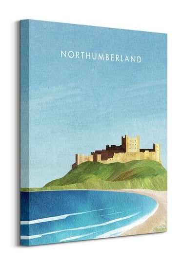 Northumberland, Bamburgh Castle - obraz na płótnie Inna marka