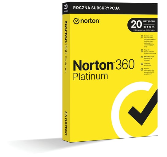 Norton 360 PLATINUM 100GB PL 1U 20D 1Y Symantec