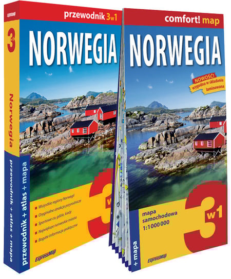 Norwegia 3w1. Przewodnik + atlas + mapa Duda Tomasz