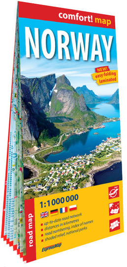 Norwegia (Norway). Mapa samochodowa 1:1 000 000 Opracowanie zbiorowe