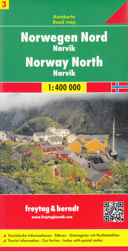 Norwegia północna. Narvik. Mapa samochodowa 1:400 000. Część 3. Opracowanie zbiorowe