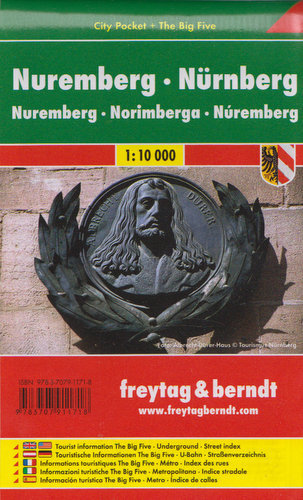 Norymberga city pocket. Mapa 1:10 000 Freytag & Berndt