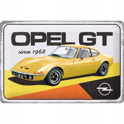 Nostalgic Art 22334 Ozdobna Metalowa Tablica 20X30Cm Opel Gt Nostalgic-Art Merchandising