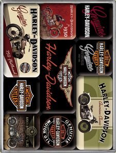 Nostalgic Art, Harley Motocykle, magnes, zestaw Nostalgic-Art Merchandising