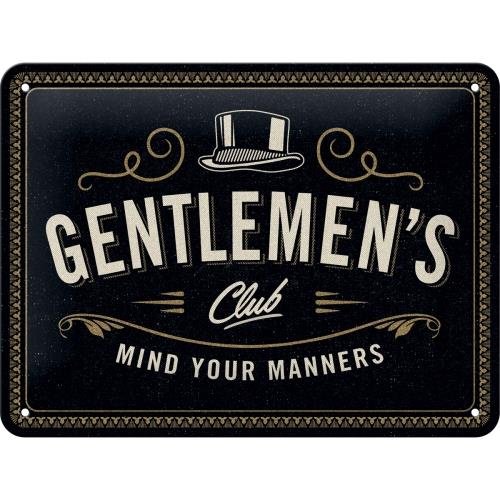 Nostalgic-Art Merchandising Gmb, Szyld 15x20cm Gentlemen's Club Nostalgic-Art Merchandising