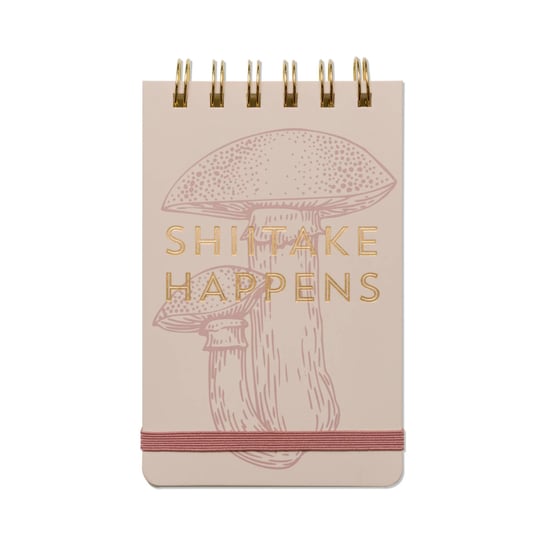 Notatnik 80 Stron 'Shiitake Happens' | Designworks Ink DESIGNWORKS INK