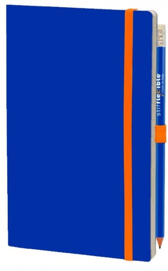 notatnik Basic21 x 13 cm papier/karton niebieski 2-częściowy TWM