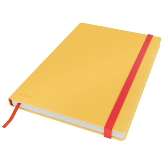 Notatnik Leitz Cosy Soft Touch, w kratkę, z twardą okładką Ciepły żółty Leitz