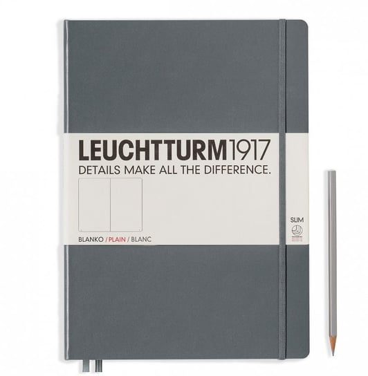 Notatnik Leuchtturm1917 Master A4, C 121 SZARY gładki Leuchtturm