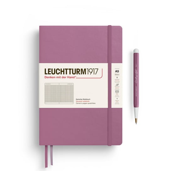 Notatnik Leuchtturm1917 Medium A5, kratka, Dusty Rose Leuchtturm