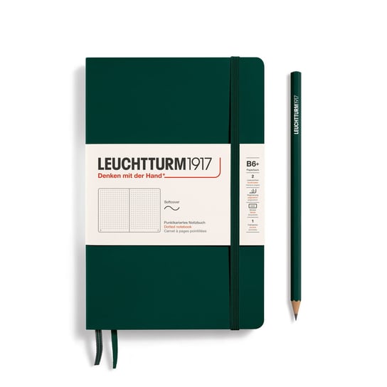 Notatnik Leuchtturm1917 Paperback B6+, Kropki, Forest Green Leuchtturm