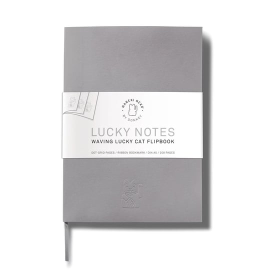 Notatnik 'Maneki Neko Lucky Notes' Grey | Donkey Inna marka