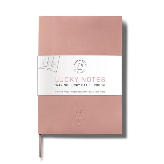 Notatnik 'Maneki Neko Lucky Notes' Pink | Donkey Inna marka