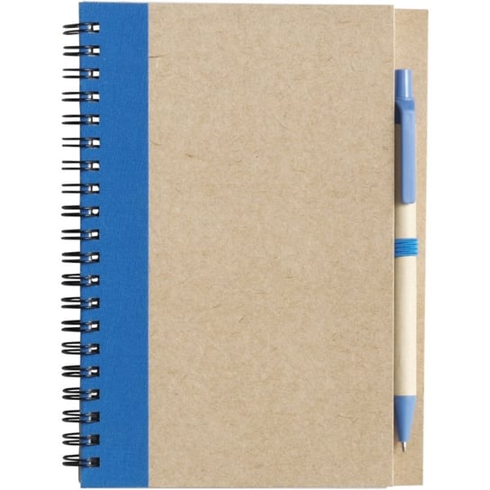 Notatnik ok. A5 z długopisem beżowo niebieski Inna marka