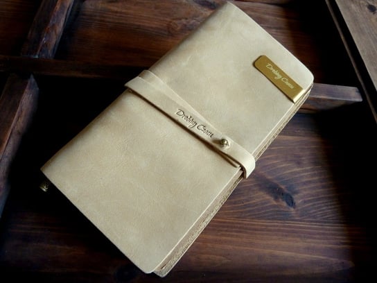 Notatnik Vintage midi notebook + akcesoria, beżowy Drobiny Czasu