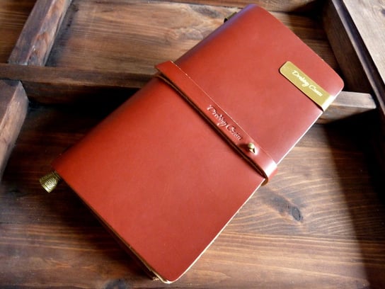 Notatnik Vintage notebook + akcesoria, czerwony Drobiny Czasu
