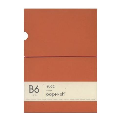 Notatnik w linię, B6, Oh Not Buco, pomarańczowy Hartley&Marks Publishers Ltd