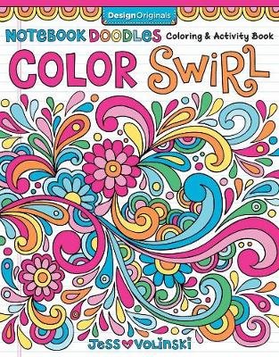 Notebook Doodles Color Swirl Volinski Jess