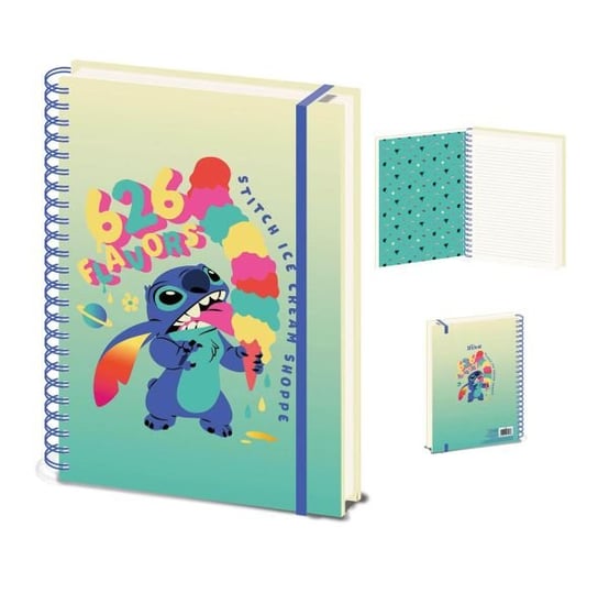 Notes A4 Lilo And Stitch Flavours Kołozeszyt 90k w linie Notatnik szkolny Disney