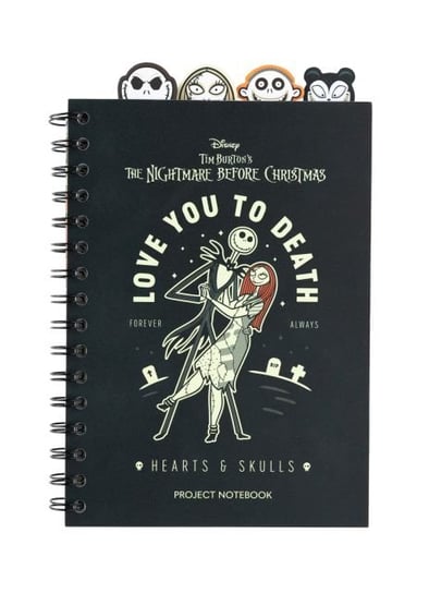 Notes A5 Disney The Nightmare Before Christmas Kołozeszyt 80 kartek w linie Miasteczko Halloween
