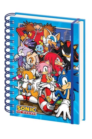 Notes A5 Jeż Sonic The Hedgehog Green Hill Zone Gang kołozeszyt 80 kartek w linie Pyramid International