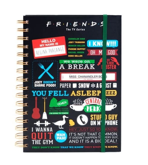 Notes A5 kołozeszyt Friends Motywy z serialu Przyjaciele 80 kartek w linie Friends