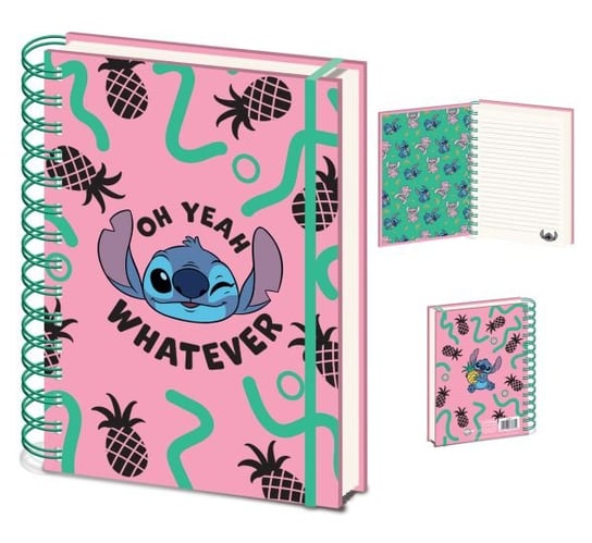 Notes A5 kołozeszyt Lilo and Stitch 80k w linie gumka dla Dziecka Disney