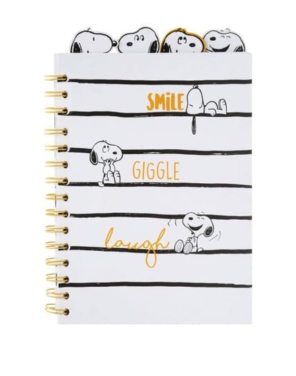 Notes A5 szkolny dla dzieci Snoopy Lazy Days Kołozeszyt w linie 80 kartek Snoopy