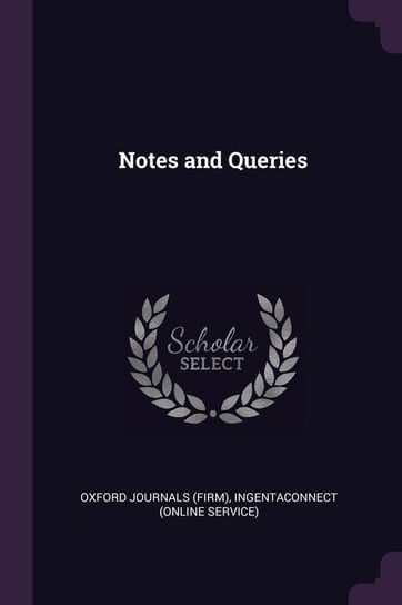 Notes and Queries Journals Oxford