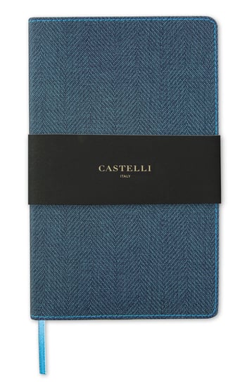 Notes Castelli A5 w linie, niebieskoszary Castelli