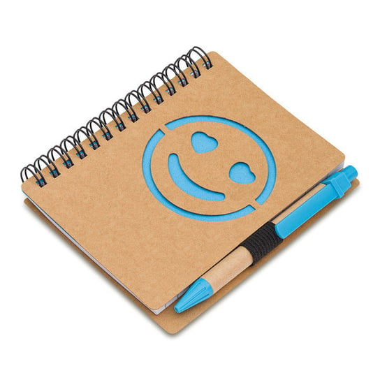 Notes gładki Smile, jasnoniebieski HelloShop