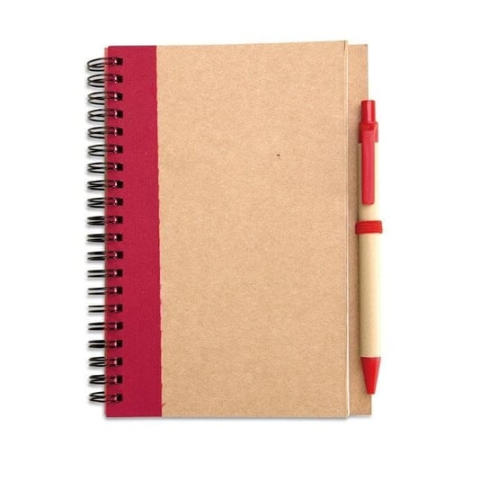 Notes gładki z długopisem Sonora Plus, czerwony UPOMINKARNIA
