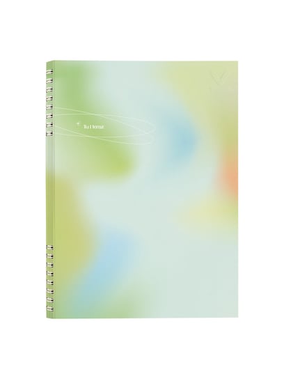 NOTES GRADIENT TU I TERAZ | FORMAT B5 | SZARE LINIE | COVERLOVER Inny producent