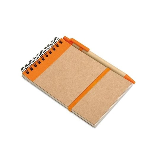 Notes kieszonkowy z długopisem, pomarańczowy UPOMINKARNIA