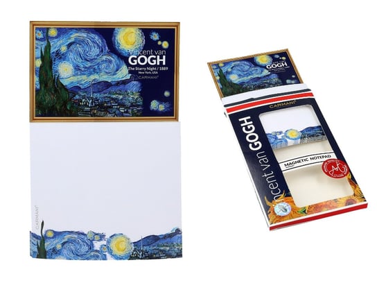 Notes magnetyczny, duży - V. van Gogh, Gwiaździsta Noc (CARMANI) Carmani