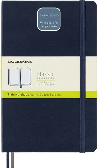 Notes Moleskine Classic L (13x21 cm) gładki, twarda oprawa, granatowy, 400 stron Moleskine