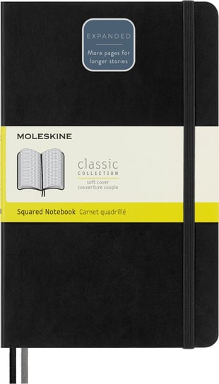 Notes Moleskine Classic L (13x21cm) w kratkę, miękka oprawa, czarny 400 stron Moleskine