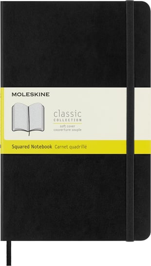 Notes Moleskine Classic L (13x21cm) w kratkę, miękka oprawa, czarny Moleskine