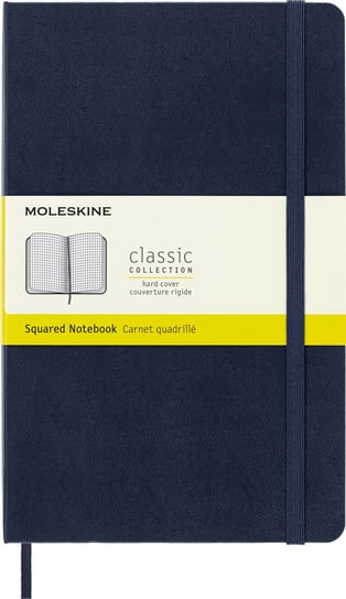 Notes Moleskine Classic L (13x21cm) w kratkę, twarda oprawa, granatowy Moleskine